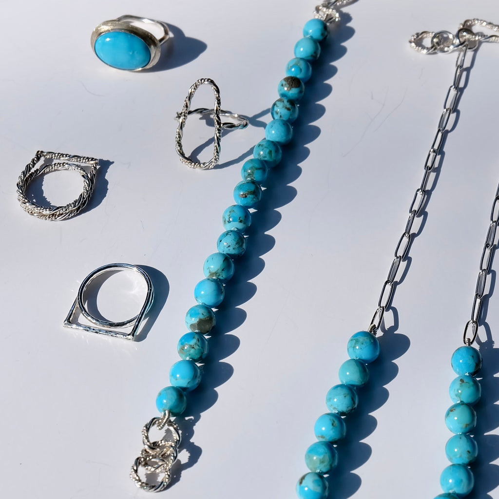 Turquoise Bead Bracelet
